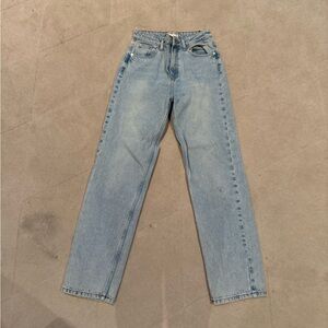 Free people we the free light straight leg denim jeans